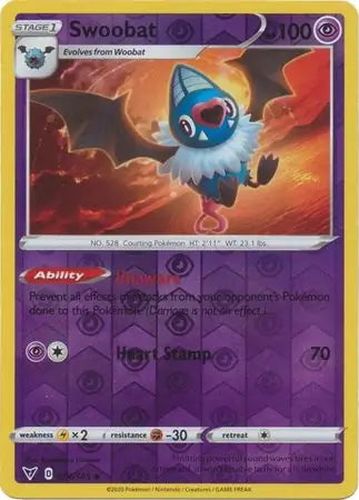 Vivid Voltage Swoobat #74/185 reverse holo